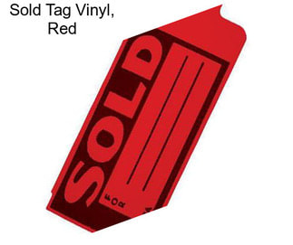 Sold Tag Vinyl, Red