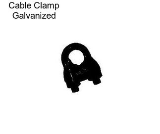 Cable Clamp Galvanized