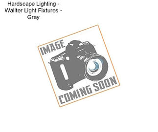 Hardscape Lighting - Wallter Light Fixtures - Gray