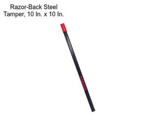 Razor-Back Steel Tamper, 10 In. x 10 In.