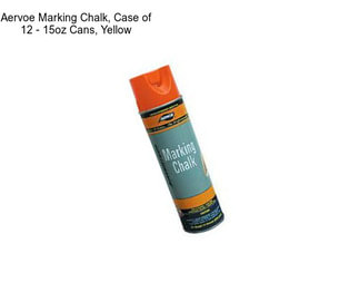 Aervoe Marking Chalk, Case of 12 - 15oz Cans, Yellow