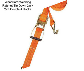 WearGard Webbing Ratchet Tie Down 2in x 27ft Double J Hooks