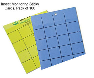 Insect Monitoring Sticky Cards, Pack of 100