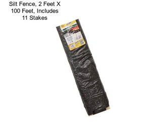 Silt Fence, 2 Feet X 100 Feet, Includes 11 Stakes