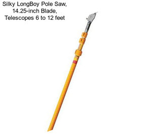 Silky LongBoy Pole Saw, 14.25-inch Blade, Telescopes 6 to 12 feet