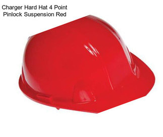 Charger Hard Hat 4 Point Pinlock Suspension Red