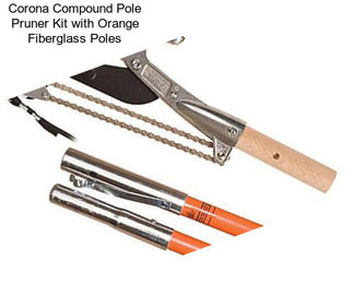 Corona Compound Pole Pruner Kit with Orange Fiberglass Poles