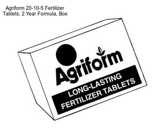 Agriform 20-10-5 Fertilizer Tablets, 2 Year Formula, Box