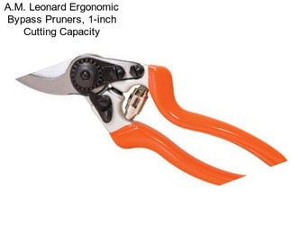 A.M. Leonard Ergonomic Bypass Pruners, 1-inch Cutting Capacity