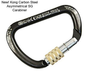 New! Kong Carbon Steel Asymmetrical SG Carabiner