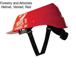 Forestry and Arborists Helmet, Vented, Red