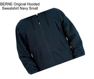 BERNE Original Hooded Sweatshirt Navy Small