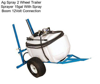 Ag Spray 2 Wheel Trailer Sprayer 15gal With Spray Boom 12Volt Connection