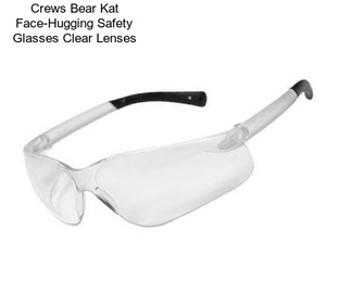 Crews Bear Kat Face-Hugging Safety Glasses Clear Lenses
