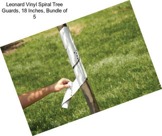 Leonard Vinyl Spiral Tree Guards, 18 Inches, Bundle of 5