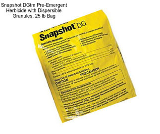 Snapshot DGtm Pre-Emergent Herbicide with Dispersible Granules, 25 lb Bag