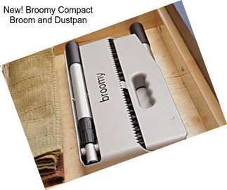 New! Broomy Compact Broom and Dustpan