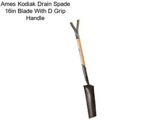Ames Kodiak Drain Spade 16in Blade With D Grip Handle