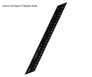Johnson Architect\'s Triangular Scale