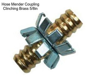 Hose Mender Coupling Clinching Brass 5/8in