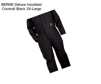 BERNE Deluxe Insulated Coverall Black 2X-Large
