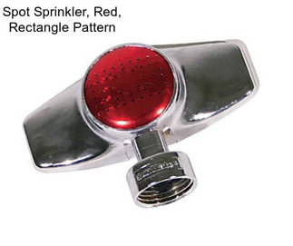 Spot Sprinkler, Red, Rectangle Pattern