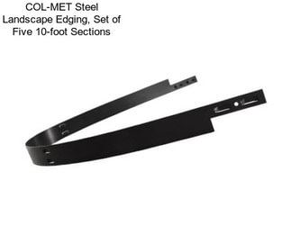 COL-MET Steel Landscape Edging, Set of Five 10-foot Sections