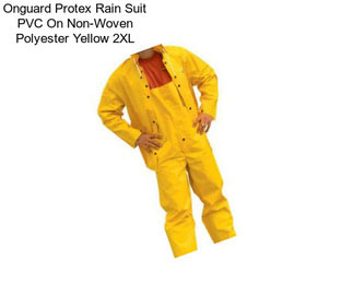 Onguard Protex Rain Suit PVC On Non-Woven Polyester Yellow 2XL