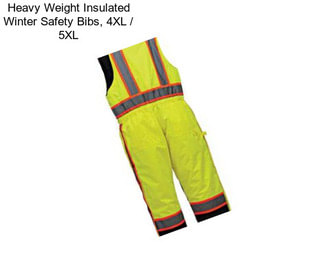 Heavy Weight Insulated Winter Safety Bibs, 4XL / 5XL