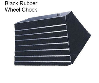 Black Rubber Wheel Chock