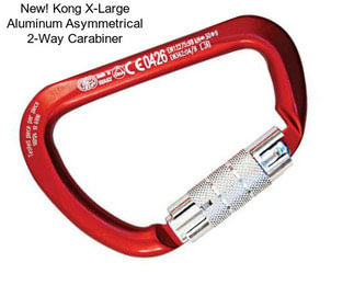 New! Kong X-Large Aluminum Asymmetrical 2-Way Carabiner