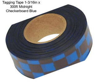 Tagging Tape 1-3/16in x 300ft Midnight Checkerboard Blue