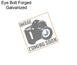Eye Bolt Forged Galvanized