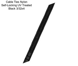 Cable Ties Nylon Self-Locking UV Treated Black 3/32\