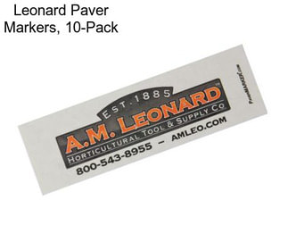 Leonard Paver Markers, 10-Pack