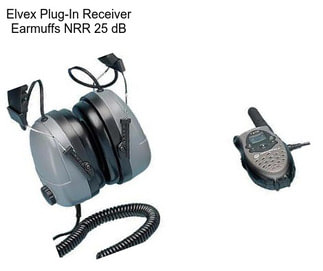 Elvex Plug-In Receiver Earmuffs NRR 25 dB