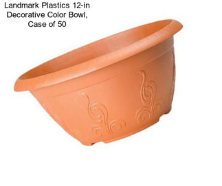 Landmark Plastics 12-in Decorative Color Bowl, Case of 50