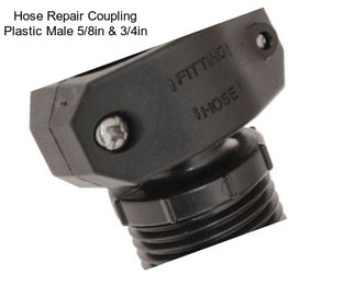 Hose Repair Coupling Plastic Male 5/8in & 3/4in