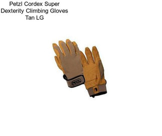 Petzl Cordex Super Dexterity Climbing Gloves Tan LG
