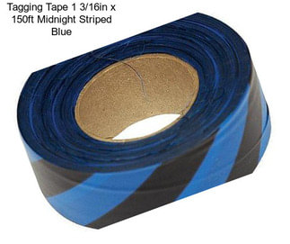 Tagging Tape 1 3/16in x 150ft Midnight Striped Blue