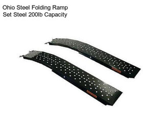 Ohio Steel Folding Ramp Set Steel 200lb Capacity