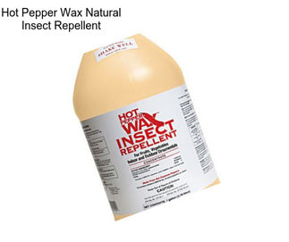 Hot Pepper Wax Natural Insect Repellent