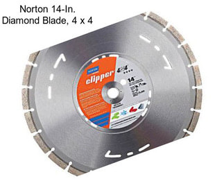 Norton 14-In. Diamond Blade, 4 x 4