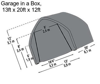 Garage in a Box, 13ft x 20ft x 12ft