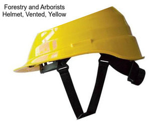 Forestry and Arborists Helmet, Vented, Yellow