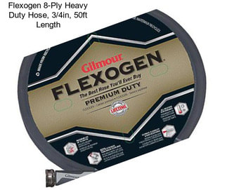 Flexogen 8-Ply Heavy Duty Hose, 3/4in, 50ft Length