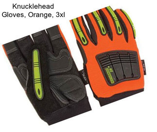 Knucklehead Gloves, Orange, 3xl