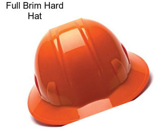 Full Brim Hard Hat