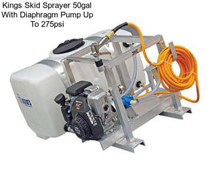 Kings Skid Sprayer 50gal With Diaphragm Pump Up To 275psi