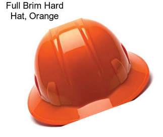 Full Brim Hard Hat, Orange
